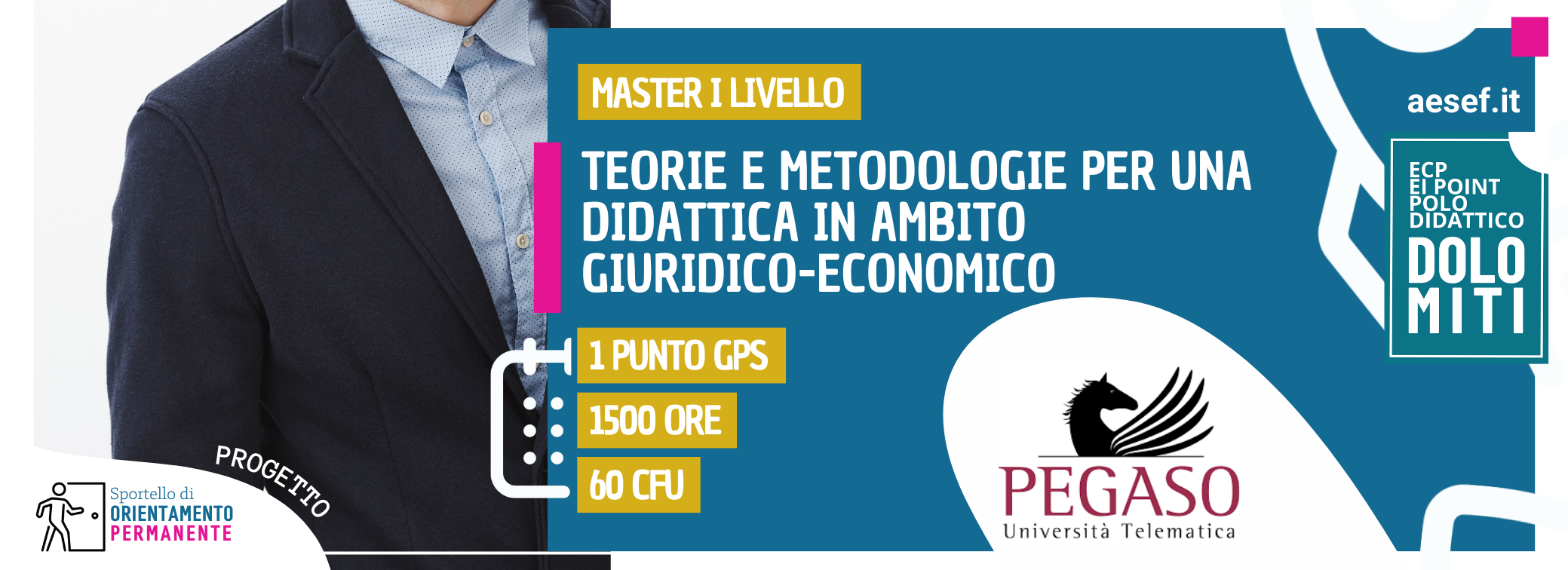 Master di primo livello Teorie e Metodologie per una Didattica in Ambito Giuridico-Economico