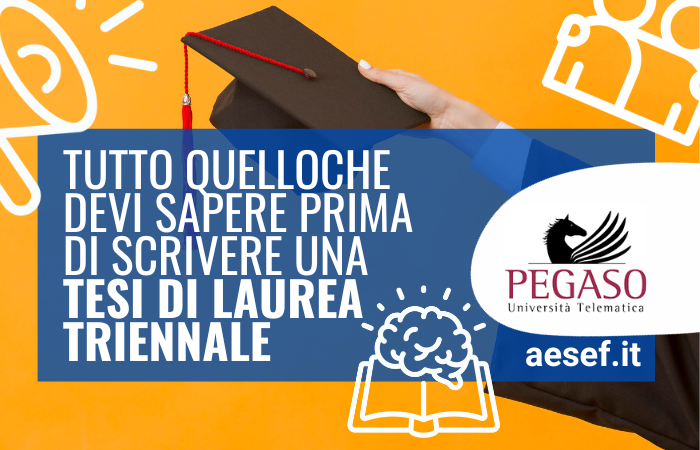 scrivere una tesi di laurea triennale con UniPegaso